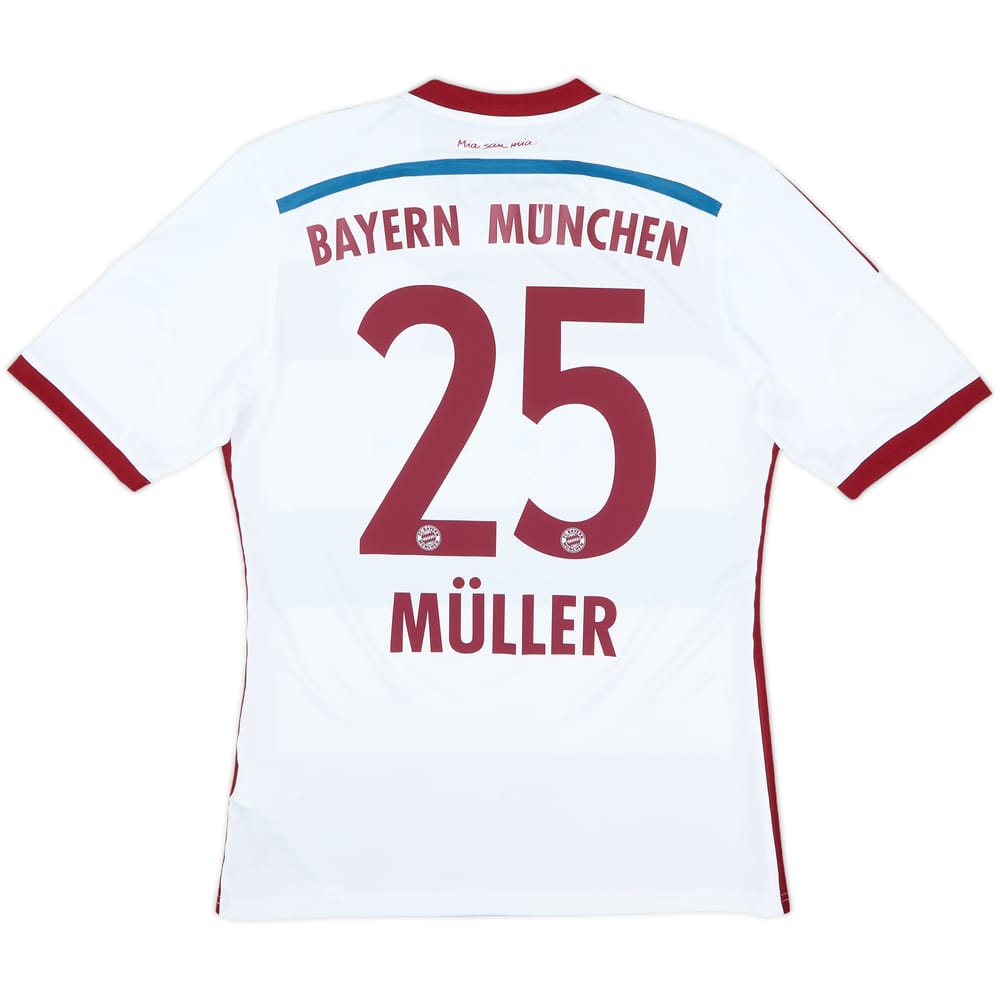 Camiseta de visitante del Bayern Munich 2014-15 Muller #25 - 6/10 - (S)