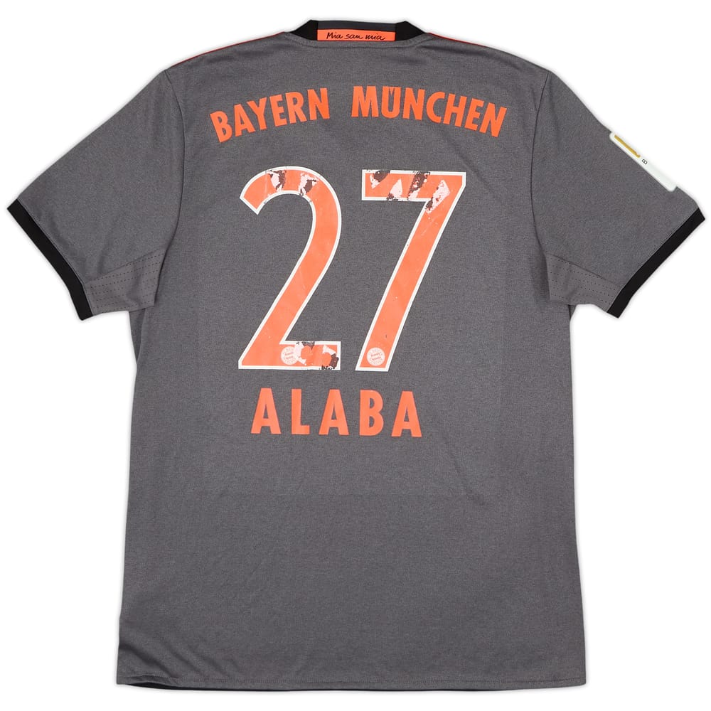 2016-17 Bayern Munich Away Shirt Alaba #27 - 4/10 - (M)