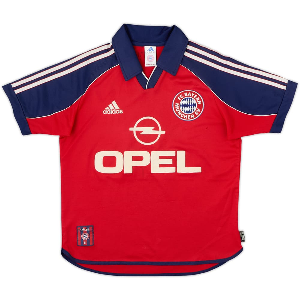 1999-01 Bayern Munich 'Signed' Home Shirt - 6/10 - (L.Boys)