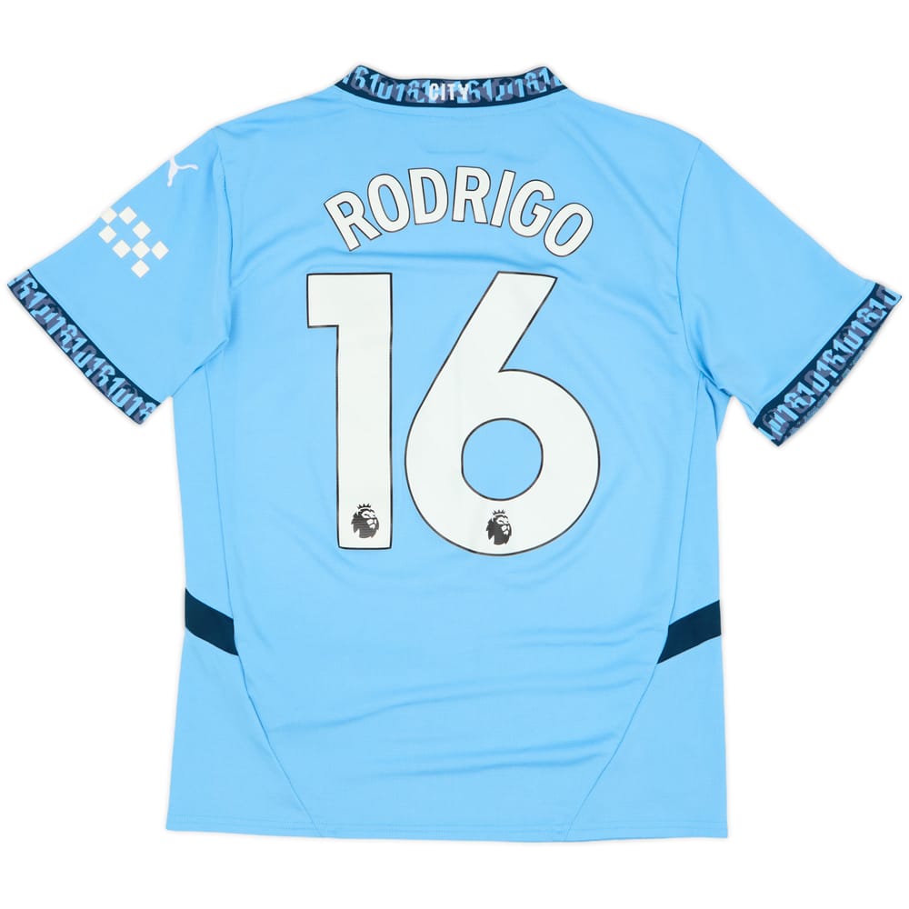 2024-25 Manchester City Home Shirt Rodrigo #16 - 8/10 - (M)
