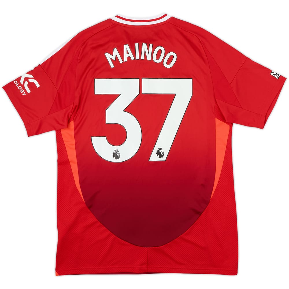 2024-25 Manchester United Home Shirt Mainoo #37 - 8/10 - (L)