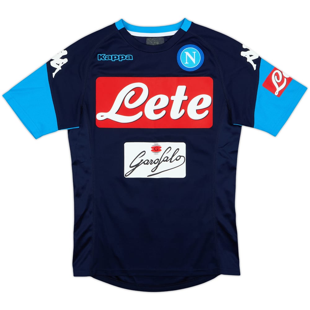 2017-18 Napoli Kappa Camiseta de entrenamiento - 8/10 - (M)