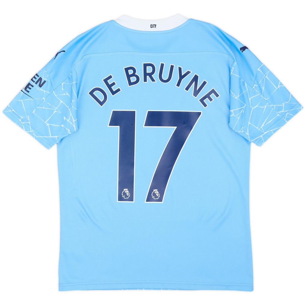 2020-21 Manchester City Home Shirt De Bruyne #17 - 8/10 - (S)