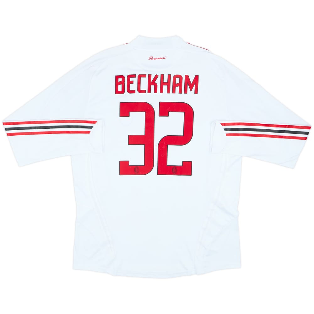 2008-09 AC Milan Player Issue Away L/S Shirt Beckham #32 - 7/10 - (XL)