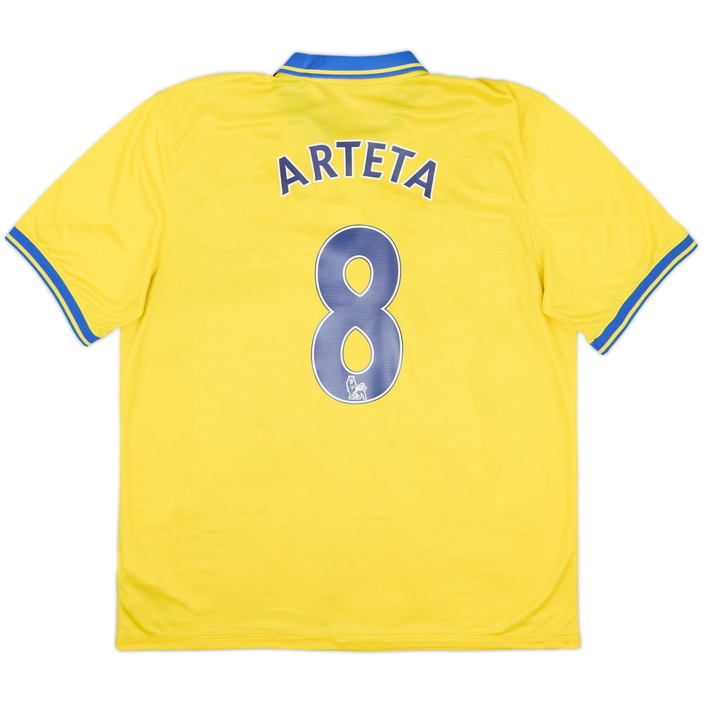 2013-14 Arsenal Away Shirt Arteta #8 - 6/10 - (XL)