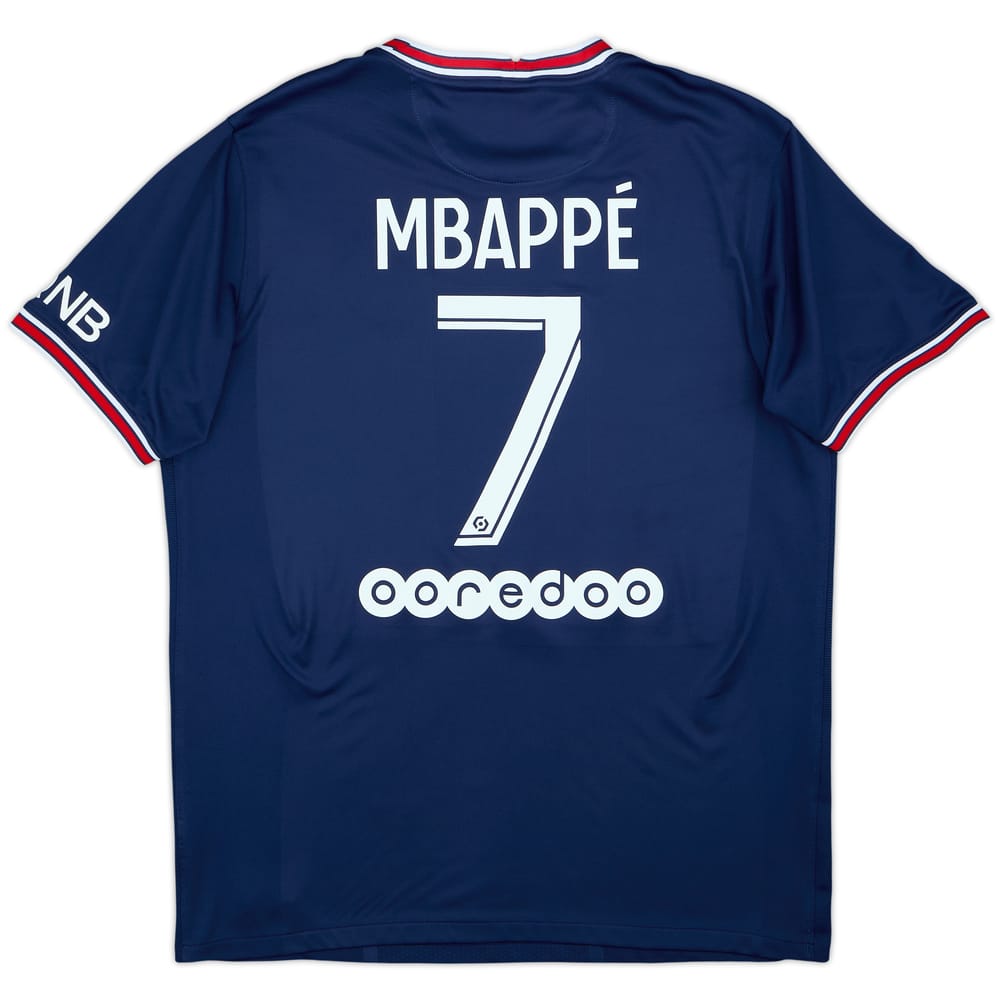 2021-22 Paris Saint-Germain Home Shirt Mbappe #7 - 8/10 - (L)