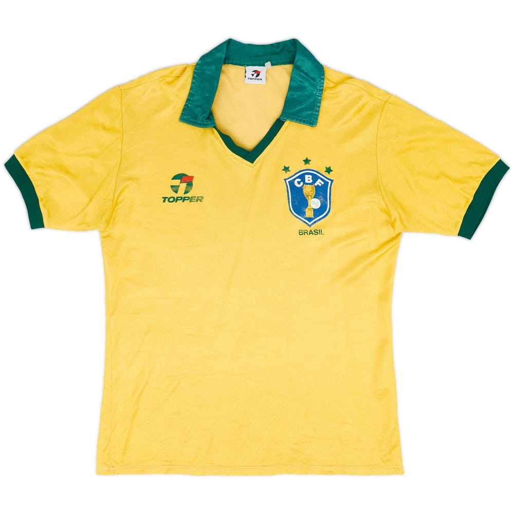 1985-88 Brazil Home Shirt - 7/10 - (S)