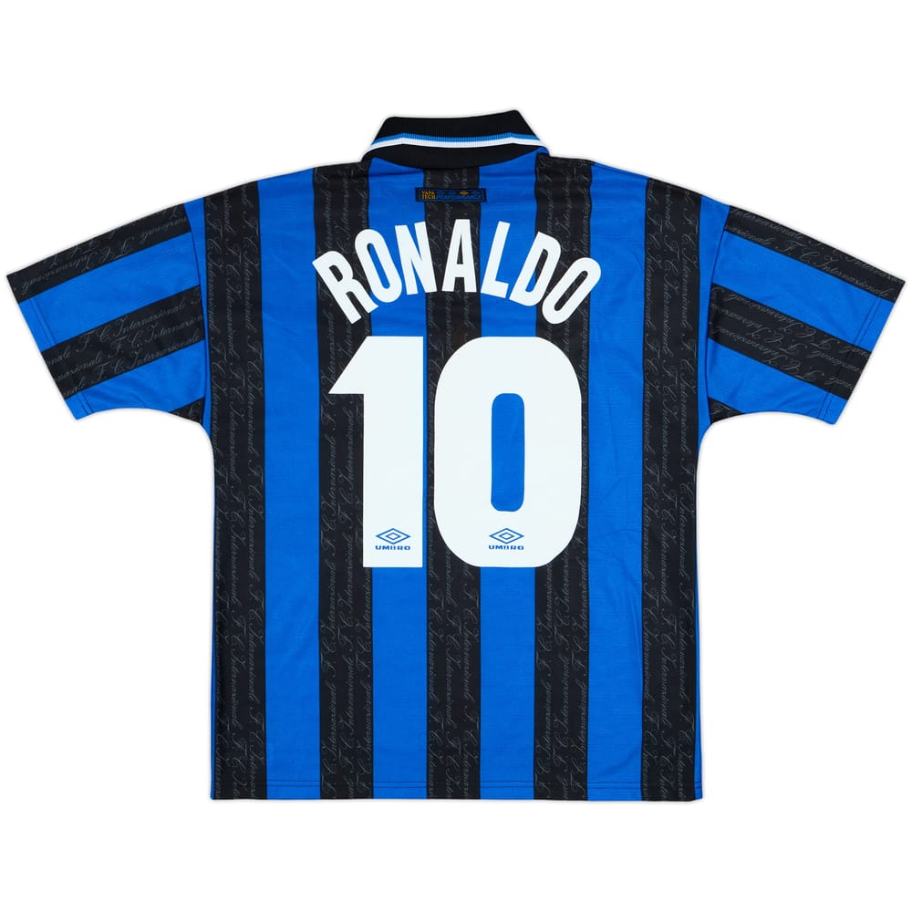 1997-98 Inter Milan Home Shirt Ronaldo #10 - 8/10 - (M)