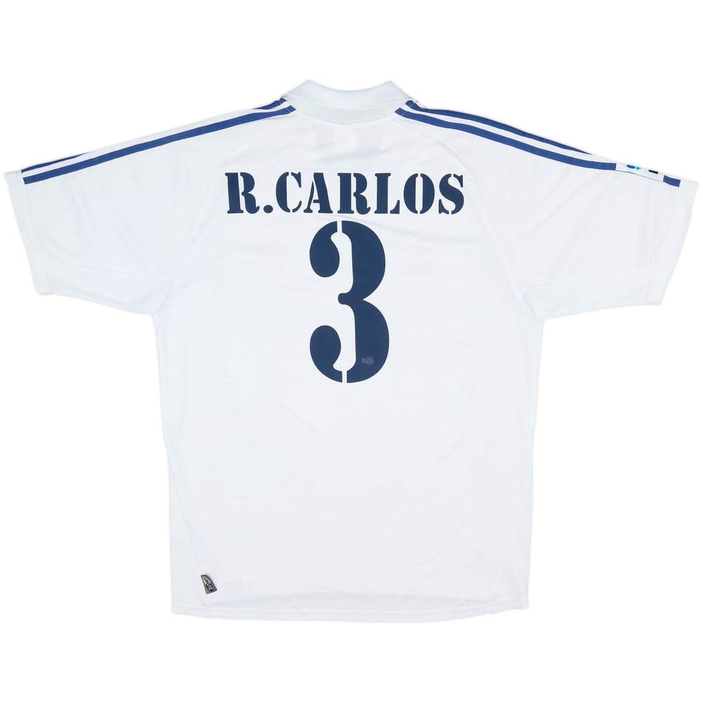 2001 Real Madrid Home Shirt R.Carlos #3 - 8/10 - (L)