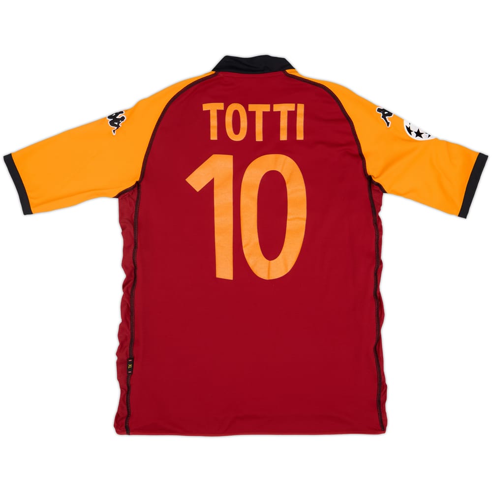 2002-03 Roma European Home Shirt Totti #10 - 9/10 - (XL)