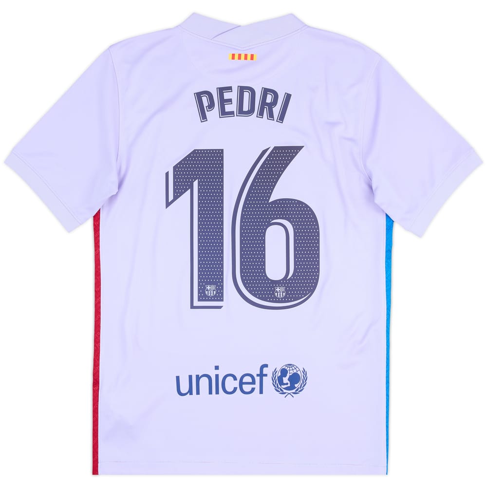 2021-22 Barcelona Away Shirt Pedri #16 - 8/10 - (S)