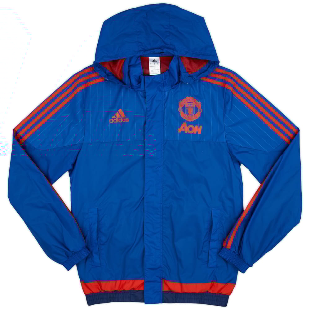 2015-16 Manchester United adidas Rain Jacket - 10/10 - (S)