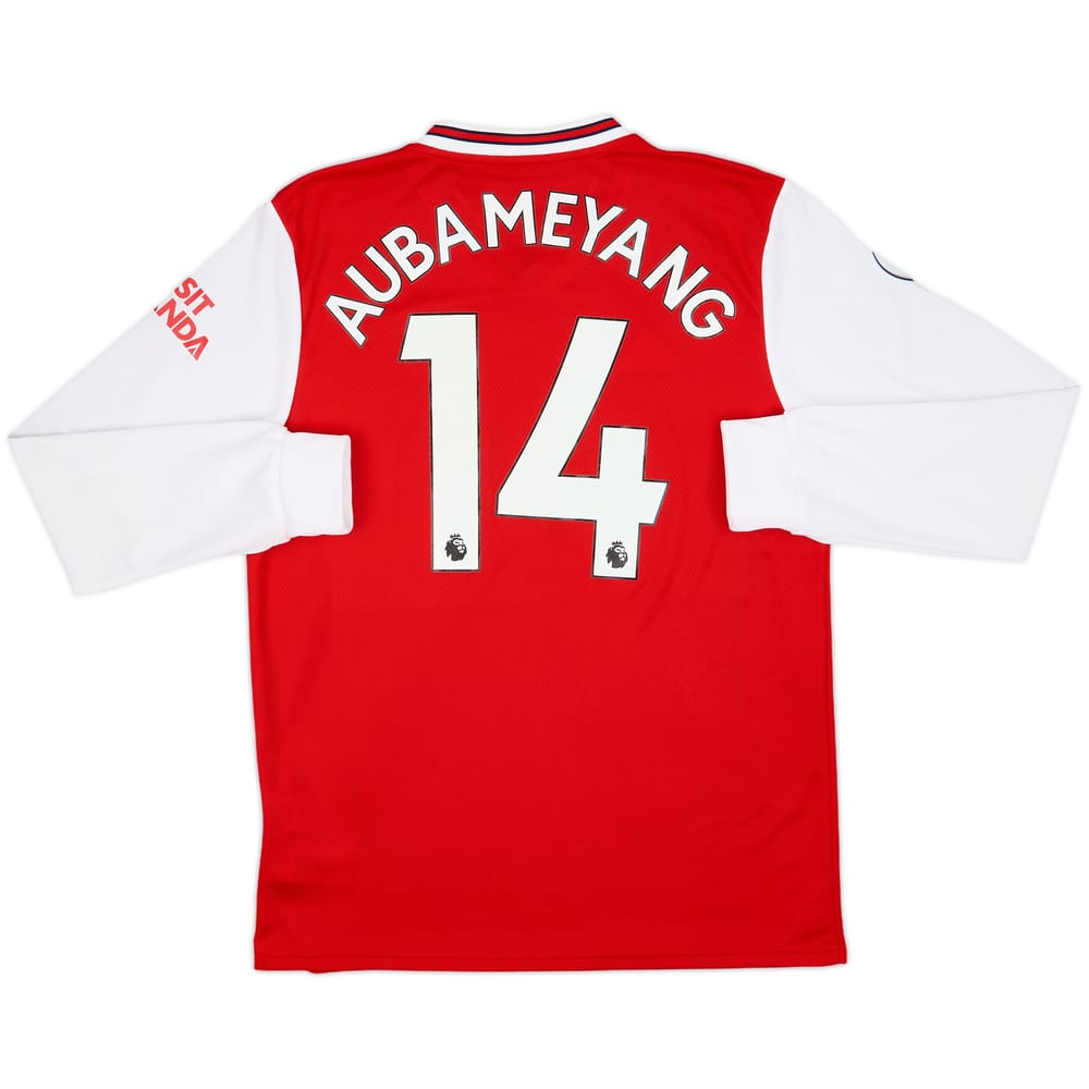 2019-20 Arsenal Home L/S Shirt Aubameyang #14 - 10/10 - (M)