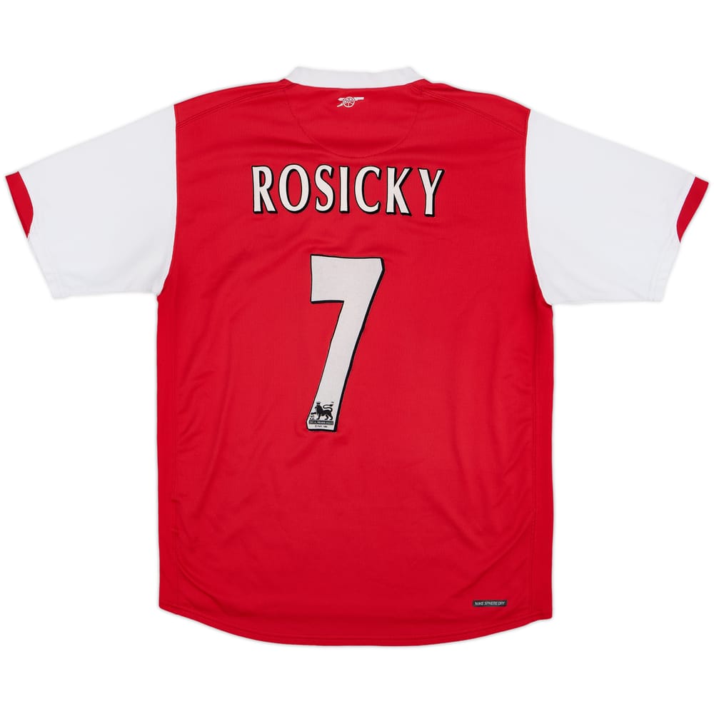 2006-08 Arsenal Home Shirt Rosicky #7 - 6/10 - (M)
