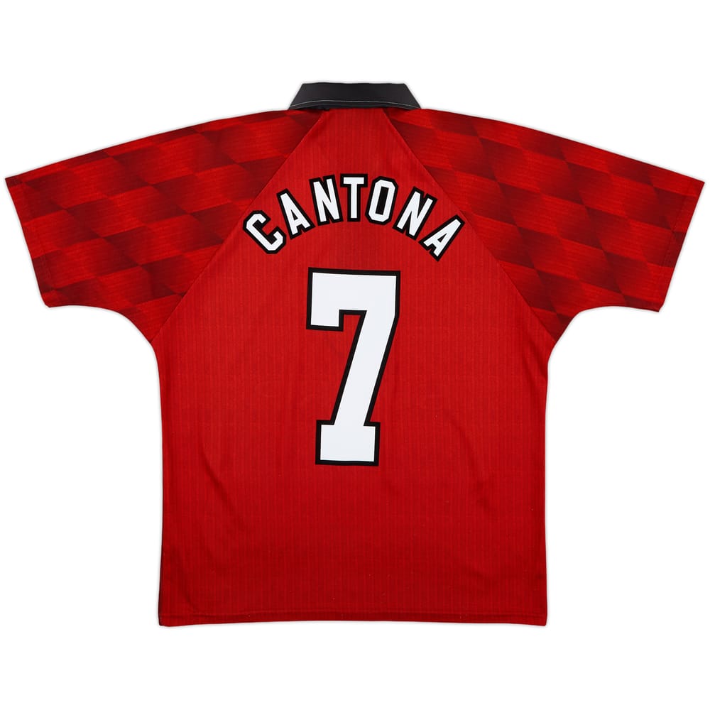 1996-98 Manchester United Home Shirt Cantona #7 - 6/10 - (M)