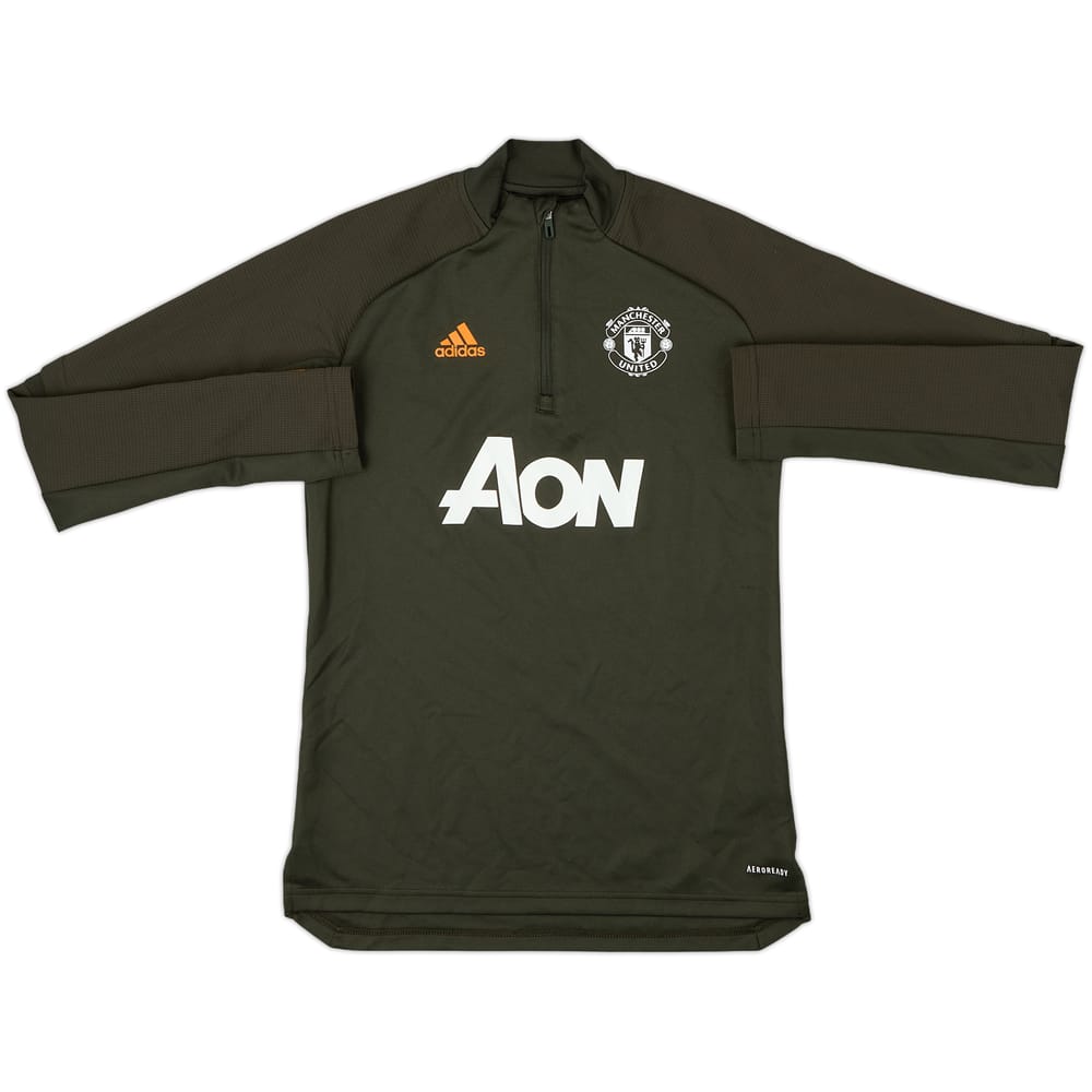 2020-21 Manchester United adidas 1/4 Zip Drill Top - 9/10 - (Women's XS)