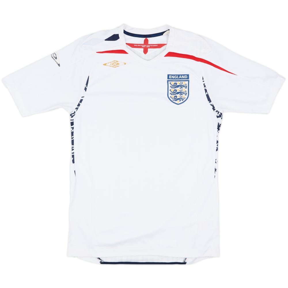 2007-09 England Home Shirt - 4/10 - (S)