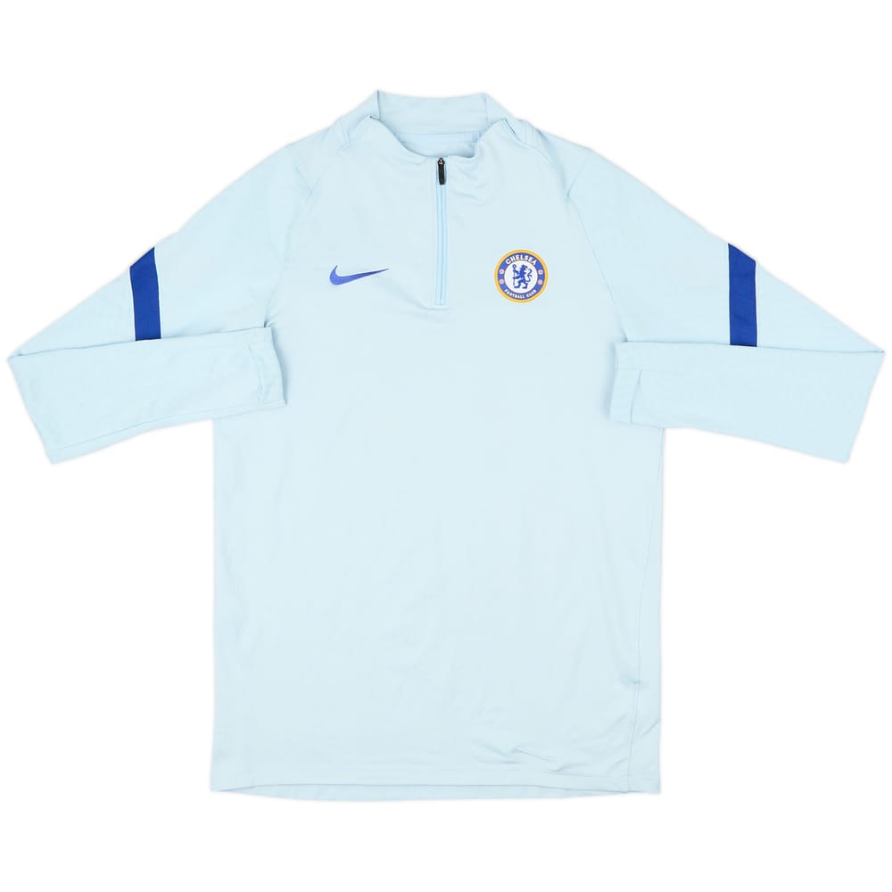 2020-21 Chelsea Nike 1/4 Zip Sweat Top - 8/10 - (M)