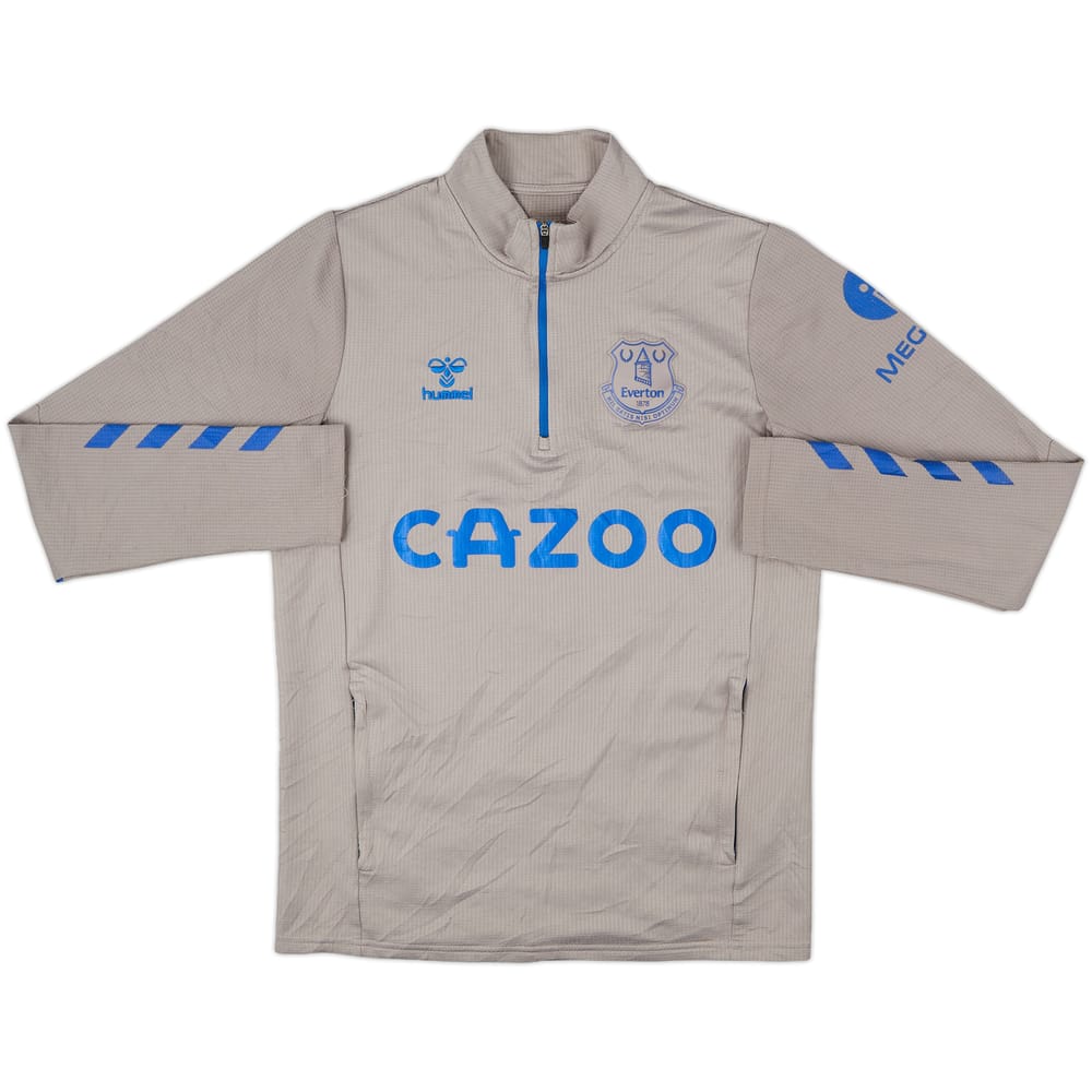 2021-22 Everton Hummel 1/4 Zip Drill Top - 8/10 - (S)