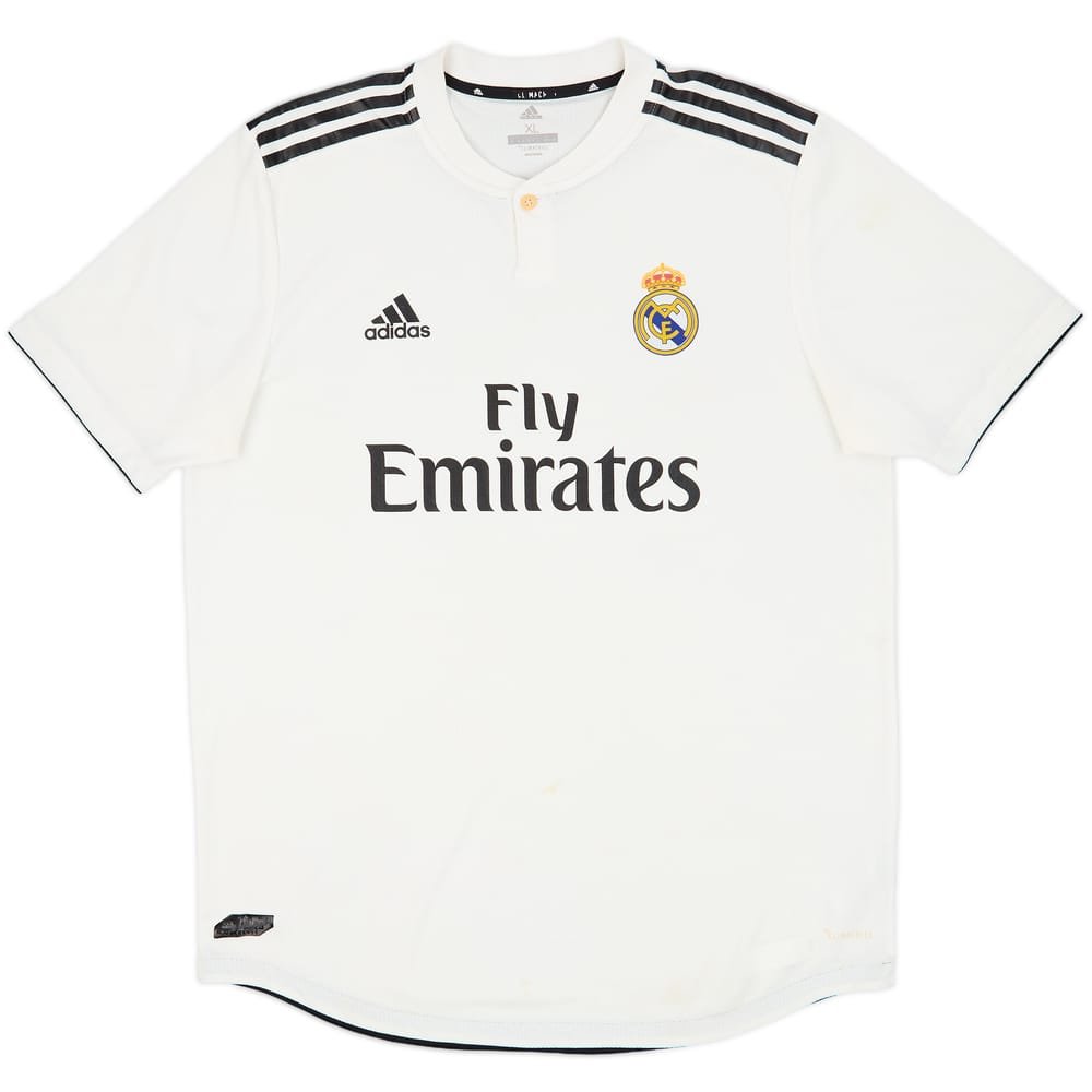 2018-19 Real Madrid Authentic Home Shirt - 6/10 - (XL)