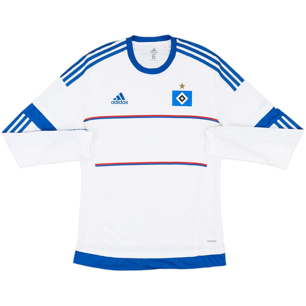 2015-16 Hamburg Player Issue Home L/S Shirt - 8/10 - (M)