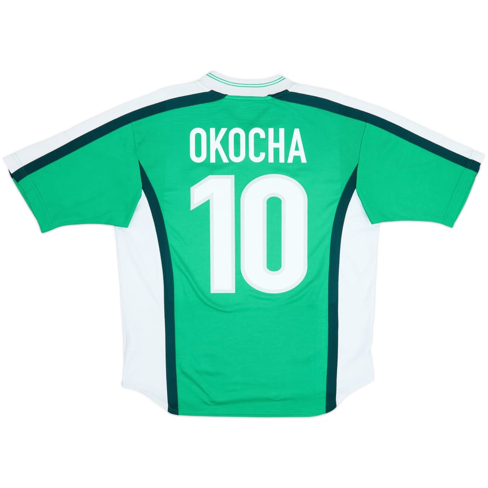 1998-00 Nigeria Home Shirt Okocha #10 - 8/10 - (L)