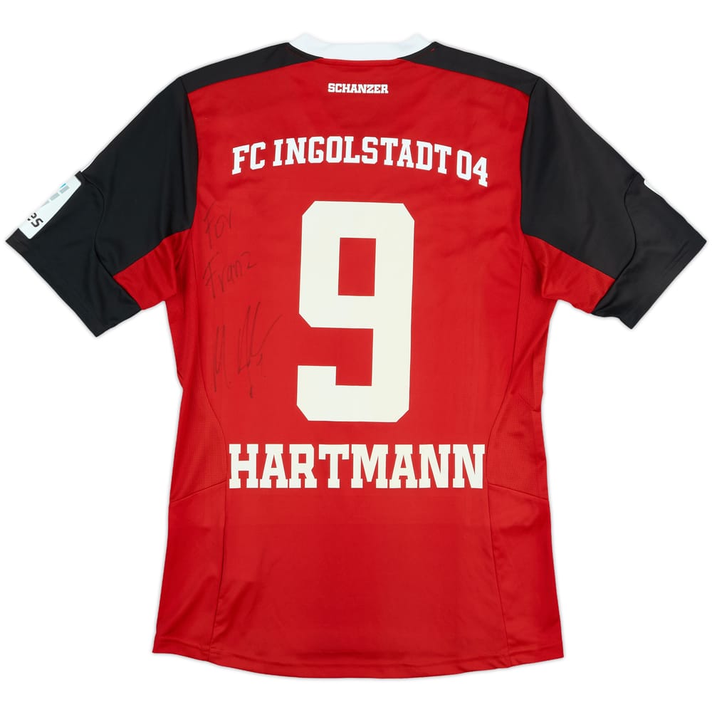 2015-16 FC Ingolstadt Signed Home Shirt Hartmann #9 - 7/10 - (S)