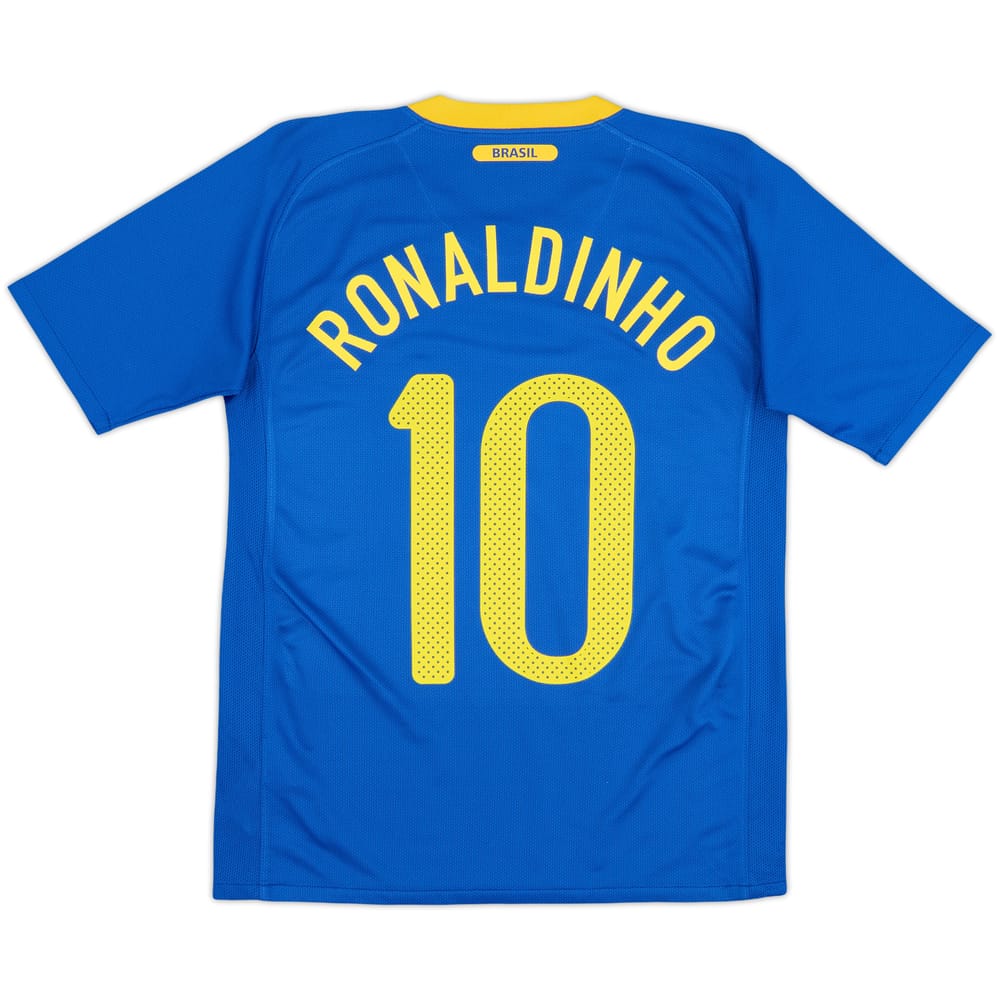 2010-11 Brazil Away Shirt Ronaldinho #10 - 8/10 - (XL.Boys)