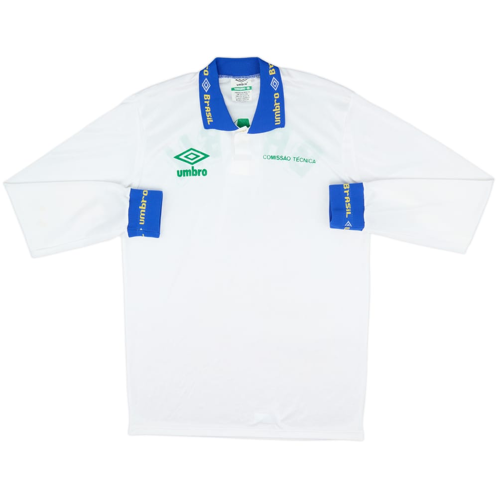 1990s Brazil Umbro Staff Issue Training L/S Shirt - 9/10 - (L)
