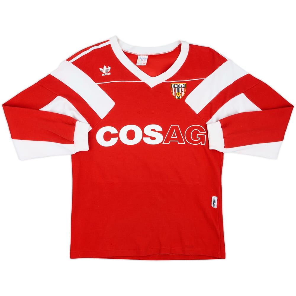 1988-90 FC Baden Match Issue Home L/S Shirt #14