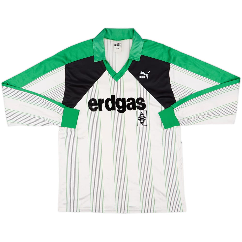 1987-89 Borussia Monchengladbach Home L/S Shirt - 9/10 - (L)