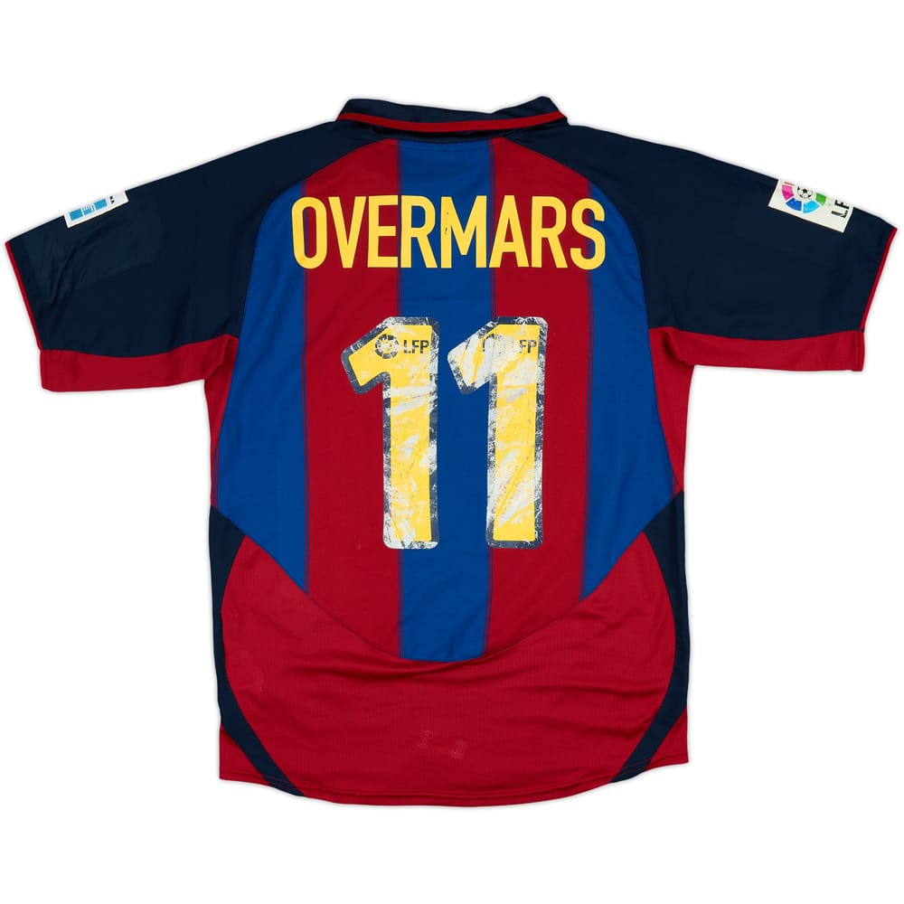 2003-04 Barcelona Home Shirt Overmars #11 - 4/10 - (M)