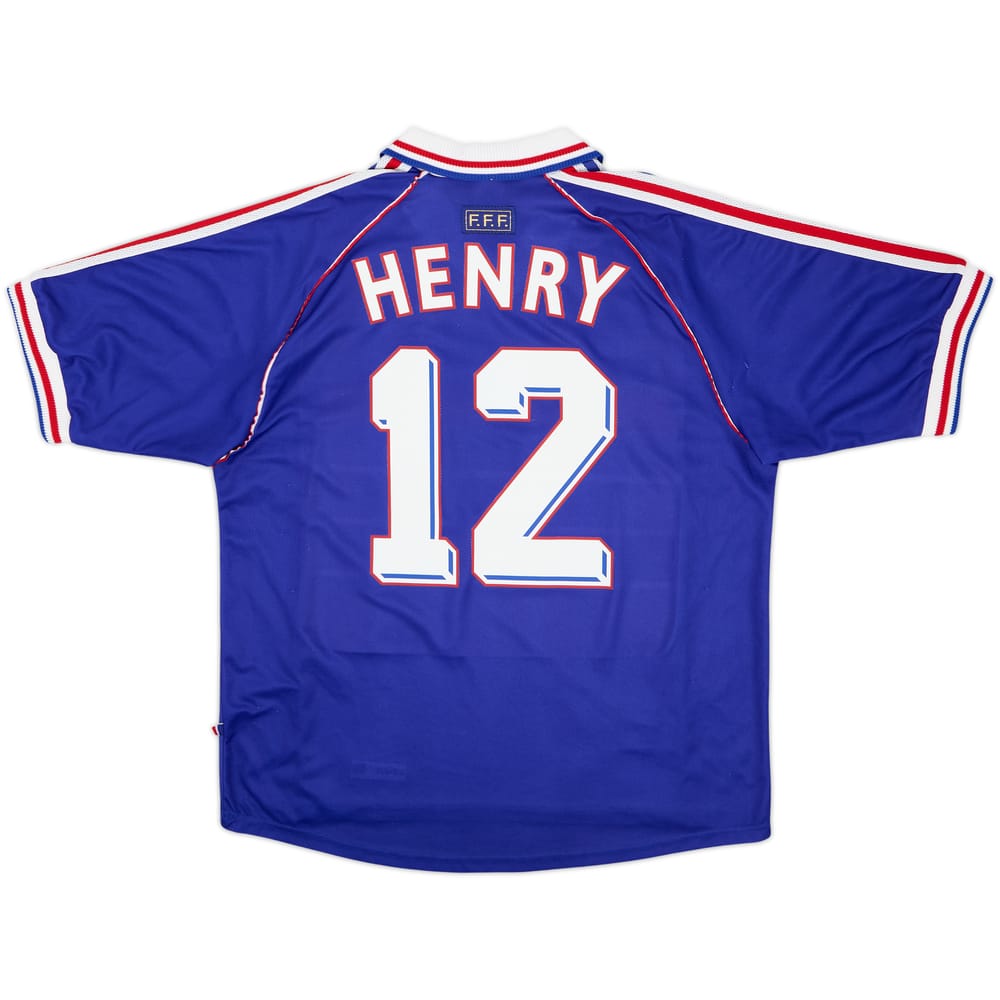 1998-00 France Home Shirt Henry #12 - 5/10 - (L)