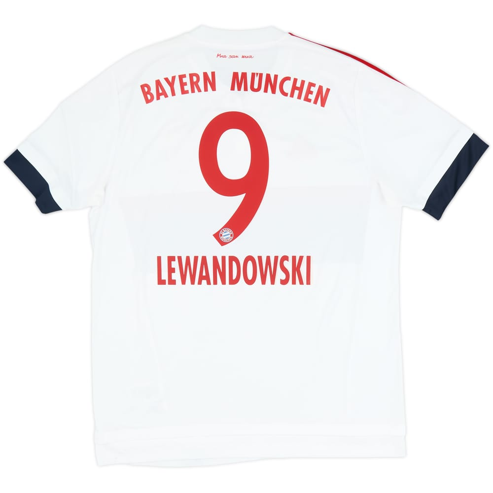Camiseta de visitante del Bayern Munich 2015-16 Lewandowski #9 - 6/10 - (L)