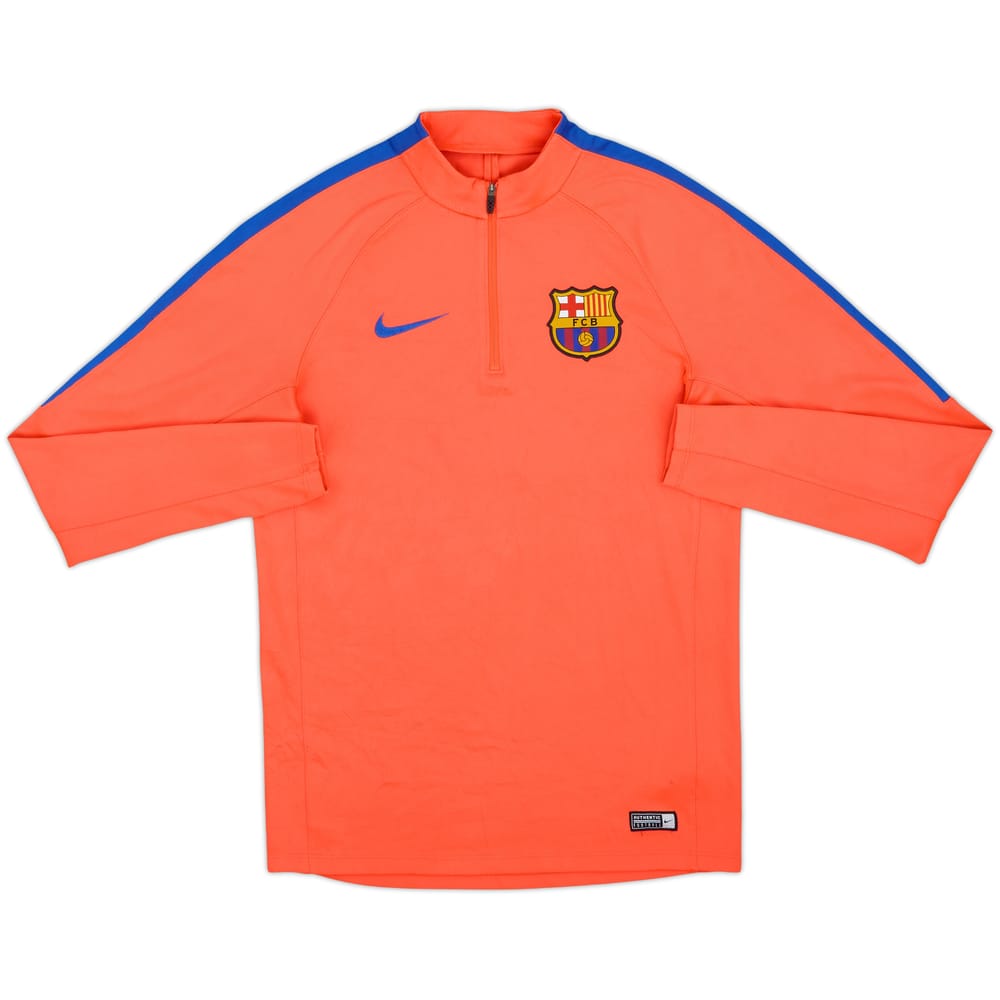 2016-17 Barcelona Nike 1/4 Zip Training Top - 8/10 - (S)