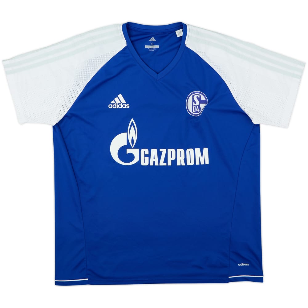 2017-18 Schalke adizero Training Shirt - 8/10 - (XL)