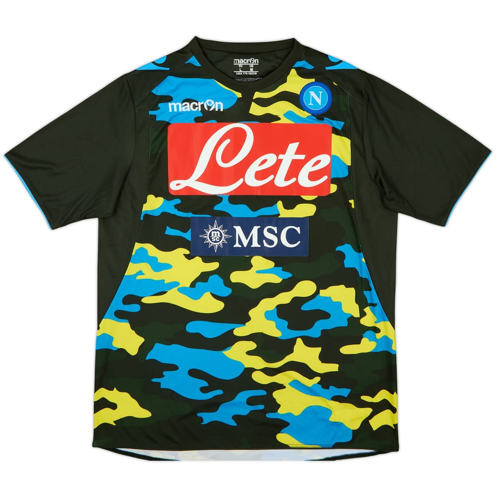 2013-14 Napoli Macron Training Shirt - 7/10 - (L)