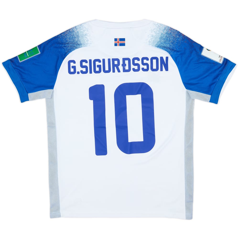 2018-19 Iceland Away Shirt G.Sigurdsson #10 - 8/10 - (S)
