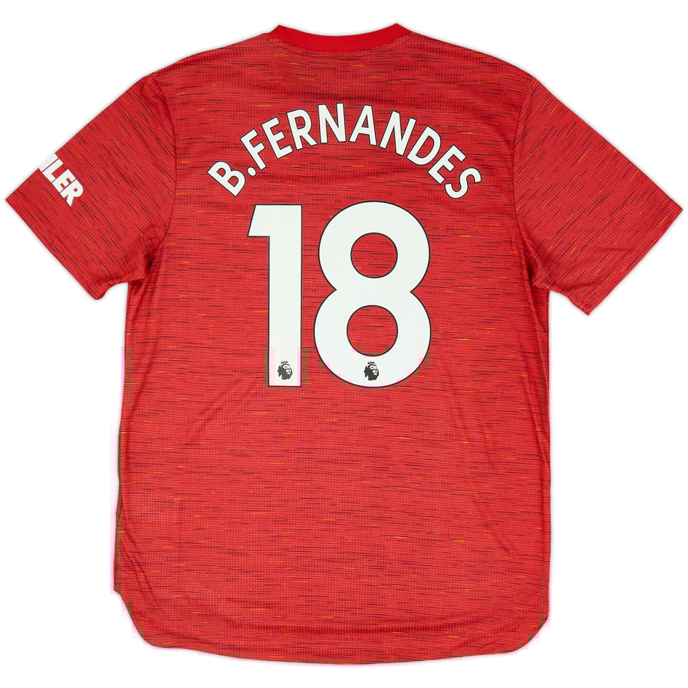 2020-21 Manchester United Authentic Home Shirt B.Fernandes #18 - 8/10 - (L)