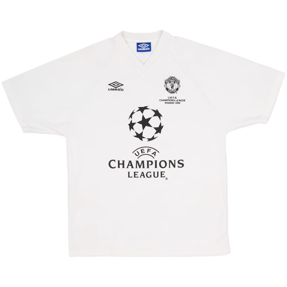 1999 Manchester United Umbro Champions League 'Winners' Training Shirt - 8/10 - (L)