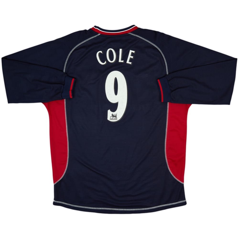 2000-01 Manchester United Third L/S Shirt Cole #9 - 6/10 - (XL)