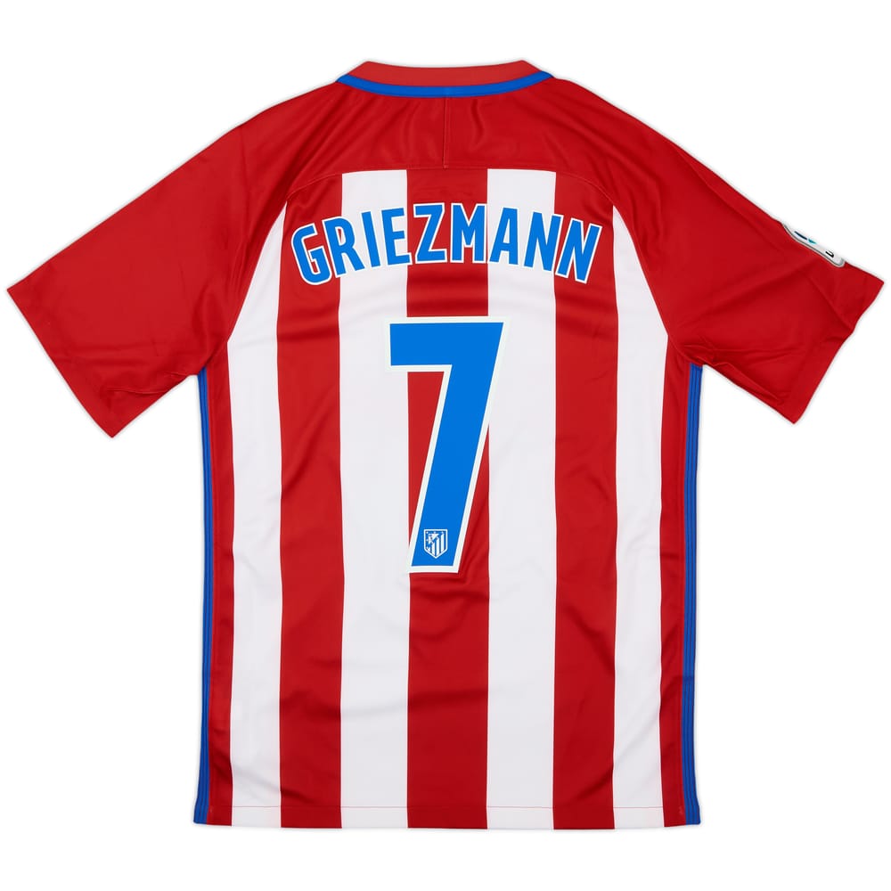 2016-17 Atletico Madrid Home Shirt Griezmann #7 - 6/10 - (S)