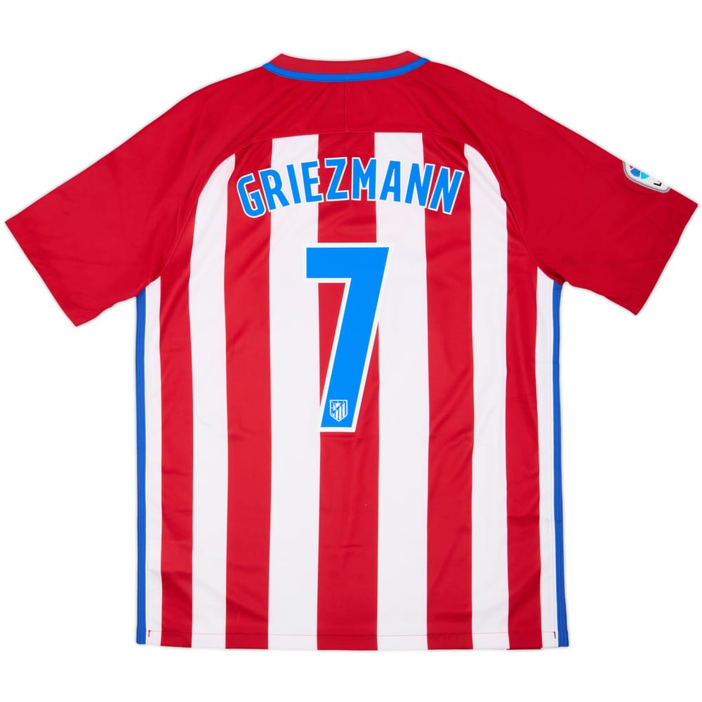 2016-17 Atletico Madrid Home Shirt Griezmann #7 - 6/10 - (L)