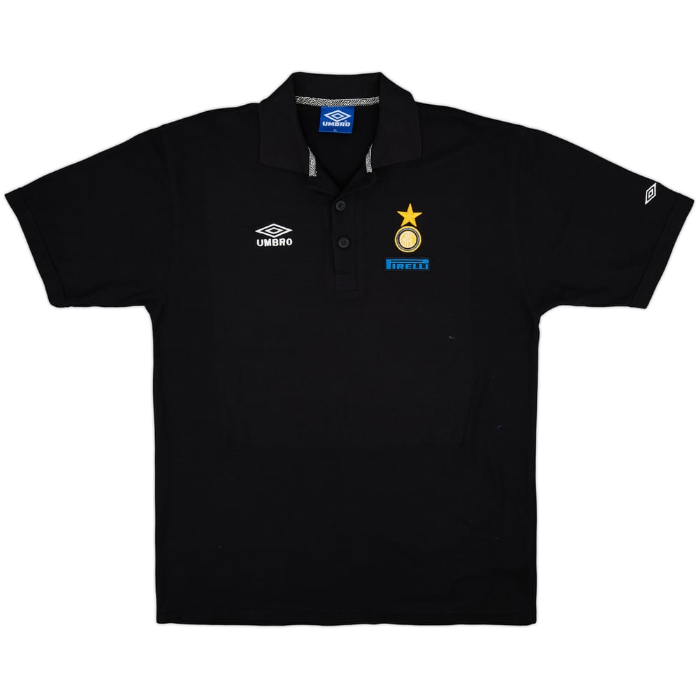 1995-96 Inter Milan Umbro Polo Shirt - 8/10 - (XL)