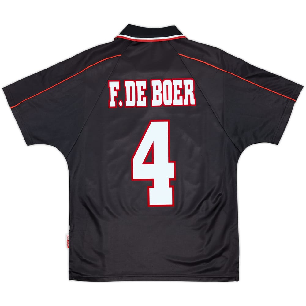 1998-99 Ajax Away Shirt F.De Boer #4 - 8/10 - (S)