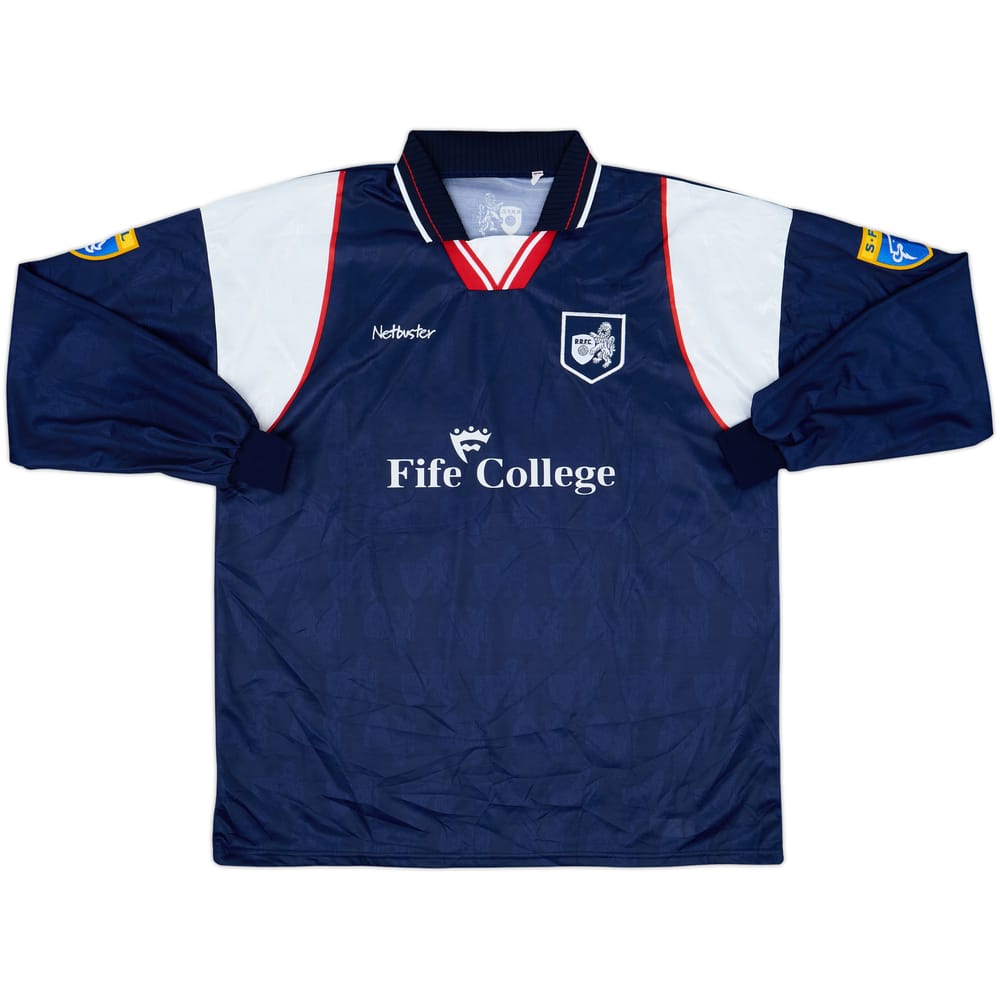 1997-98 Raith Rovers Home L/S Shirt - 9/10 - (XL/XXL)