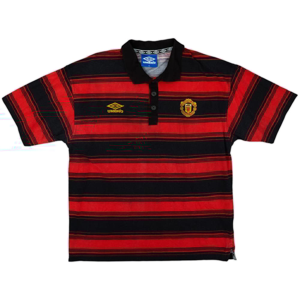 1996-97 Manchester United Umbro Polo Shirt - 8/10 - (XL)
