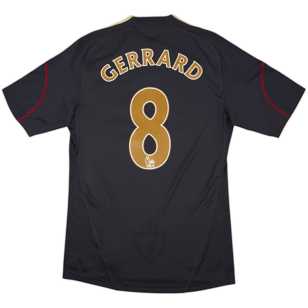 2009-10 Liverpool Visitante Camiseta Gerrard #8 - 7/10 - (S)