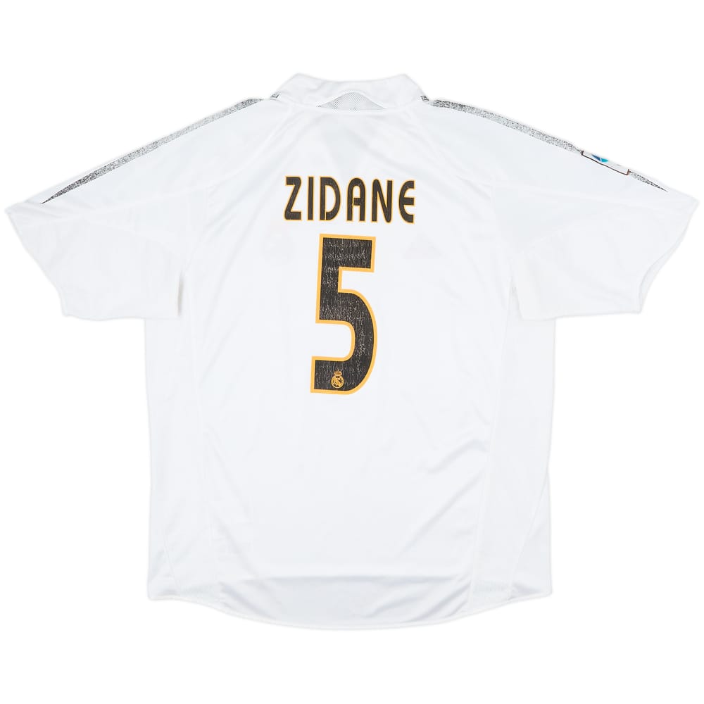 2004-05 Real Madrid Home Shirt Zidane #5 - 4/10 - (L)