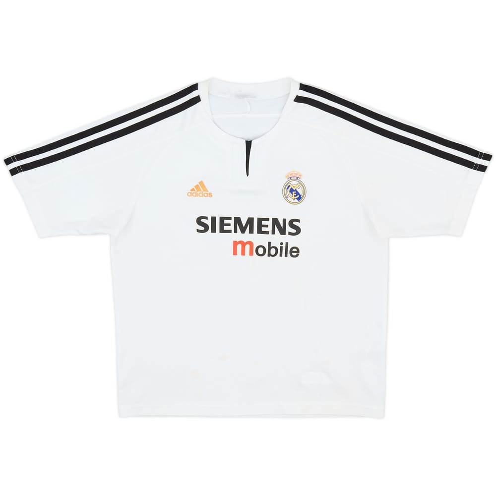 2003-04 Real Madrid Home Shirt - 4/10 - (M.Boys)